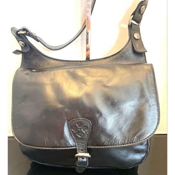 Patricia Nash London Saddle Bag
Vintage Distressed Black Leather NEW - Picture 1 of 15